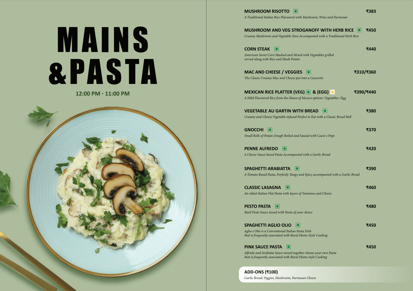 Meloghrano small breads menu