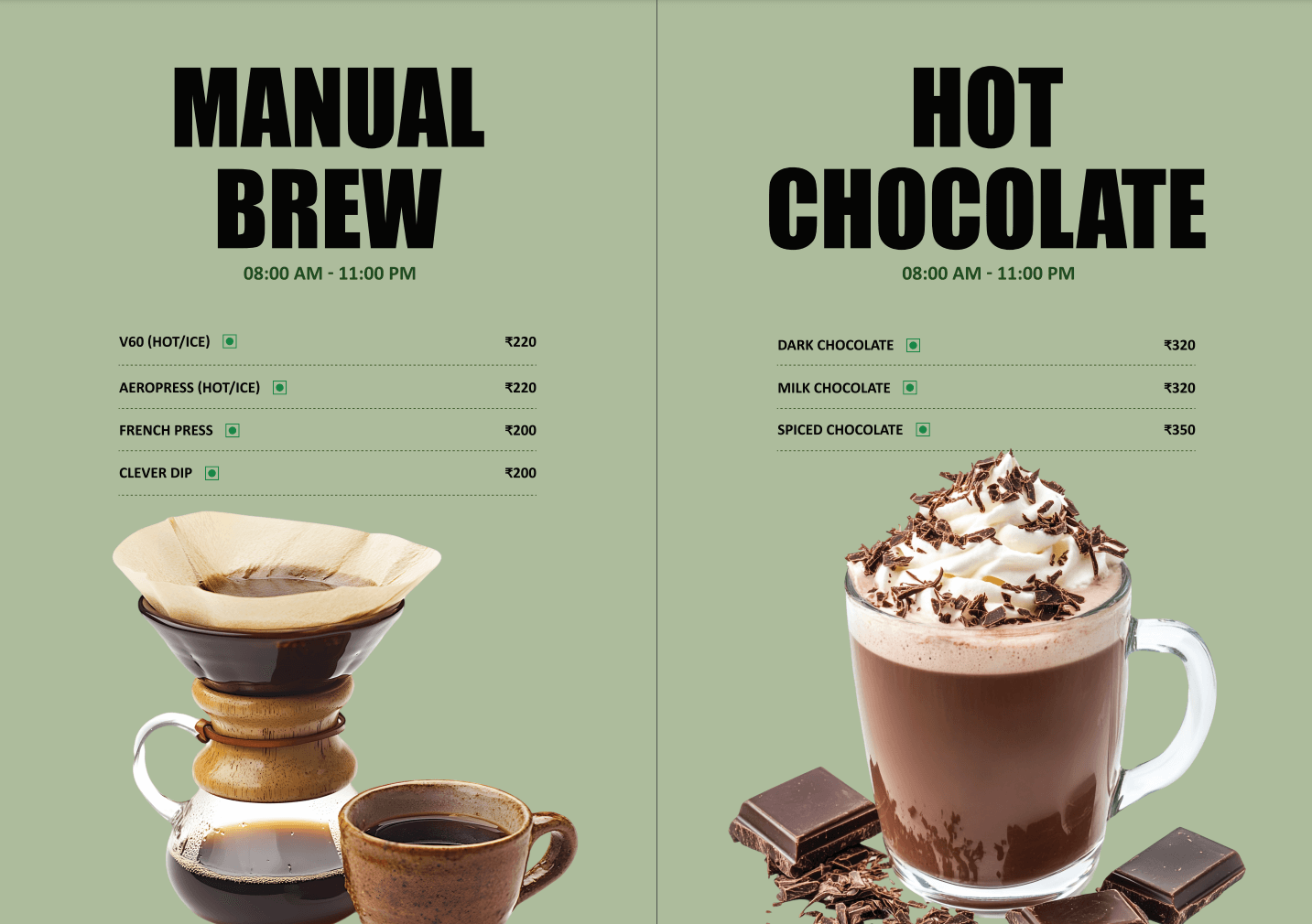 Meloghrano espresso menu